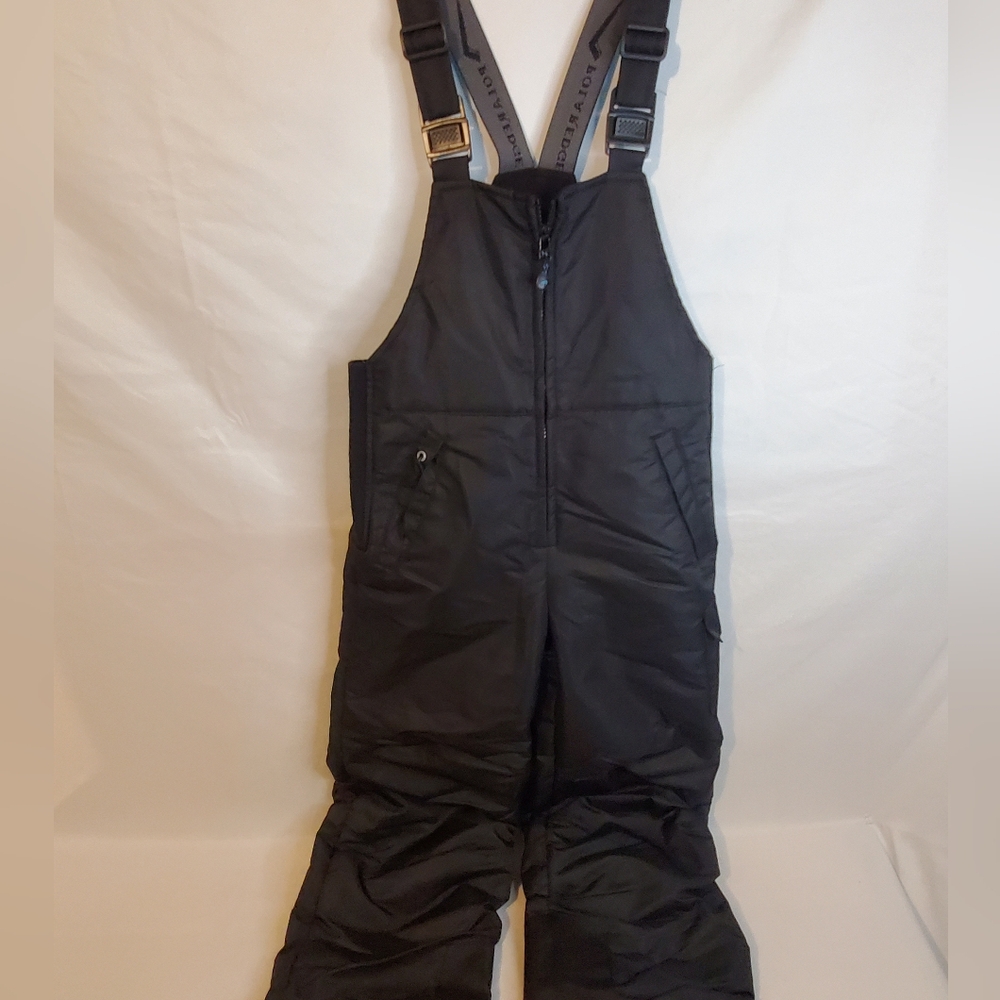 Polar edge black overalls size youth s8